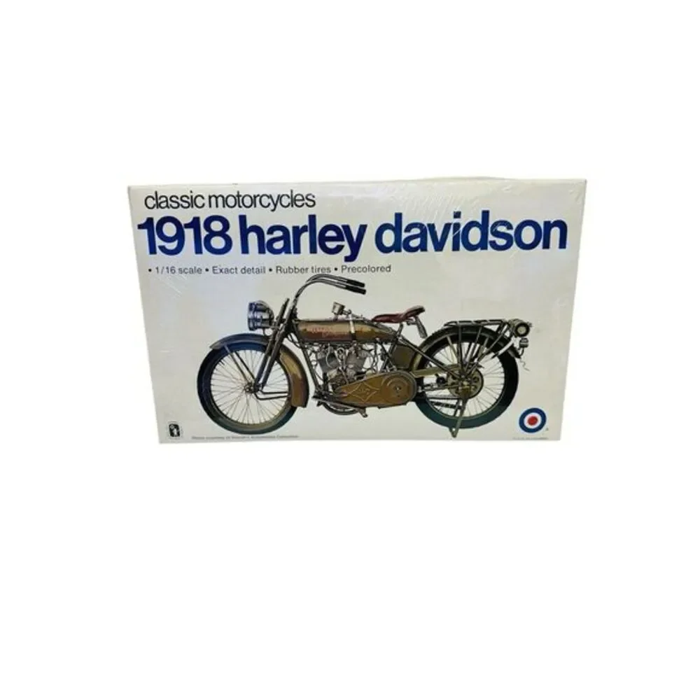 Entrex Classic Motorcycles 1918 Harley Davidson 1:16 Model Kit‎ 8433 Sealed NOS